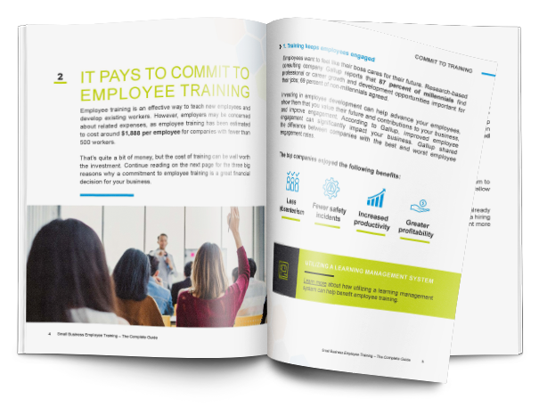 Mockup employee training handbook